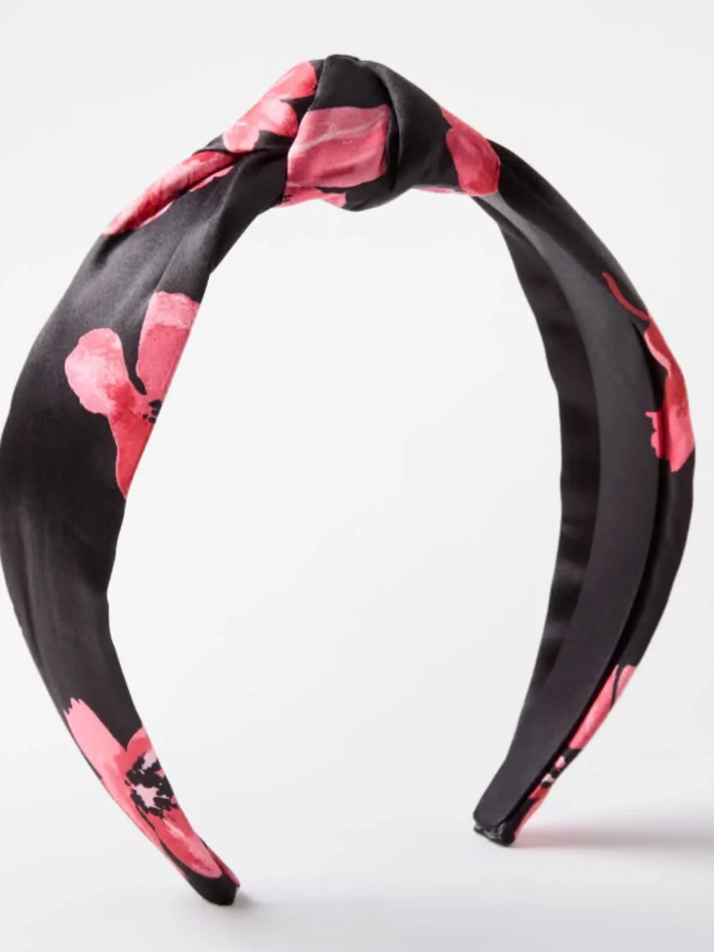 Floral Satin Knot Headband
